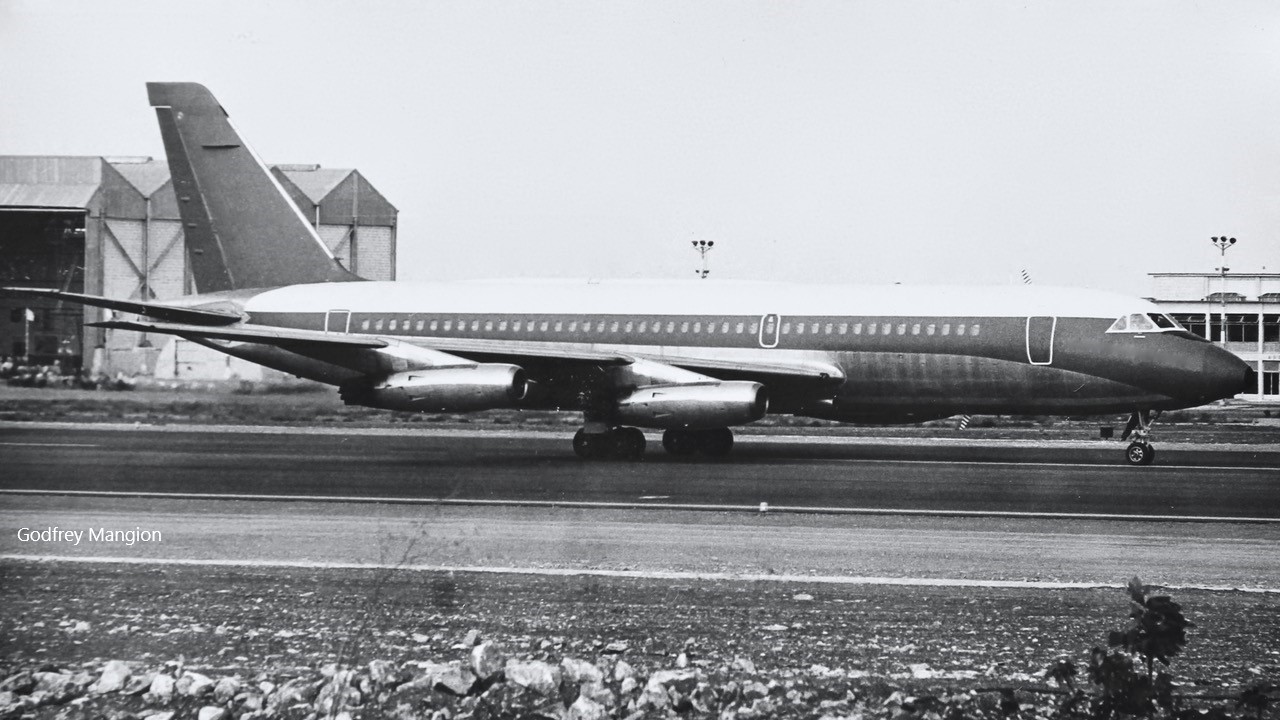Very rare these days is the Convair Coronado airliner with green