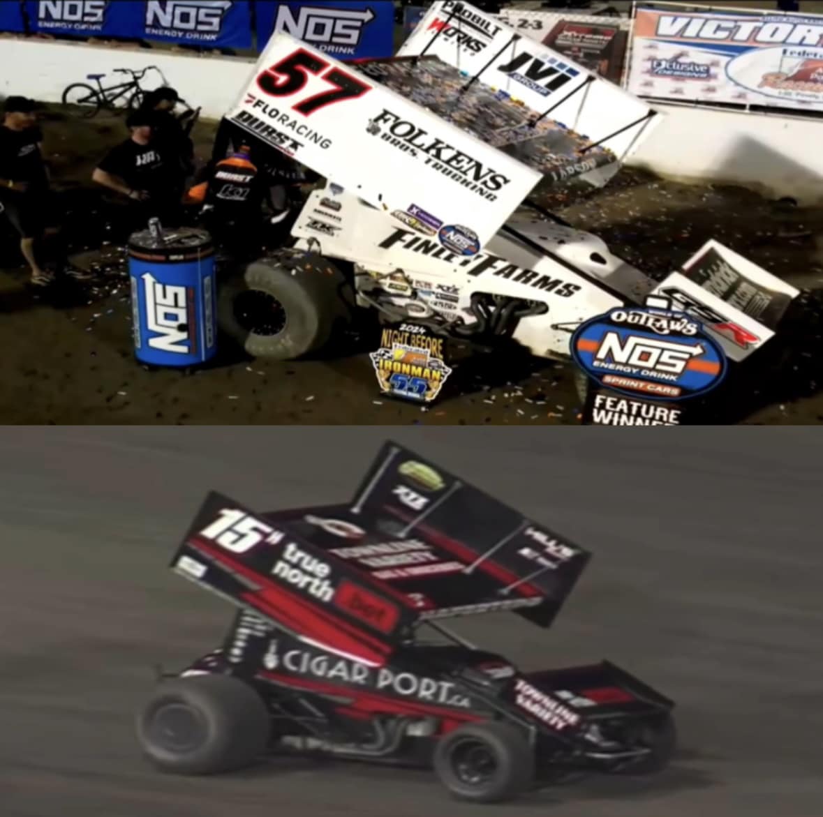 Codeman - WHAT A NIGHT OF RACING ! LARSON STEALS ONE FROM MCFADDEN ...