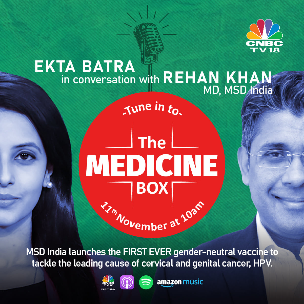 CNBC-TV18 - In the special launch episode of The Medicine Box - Season ...