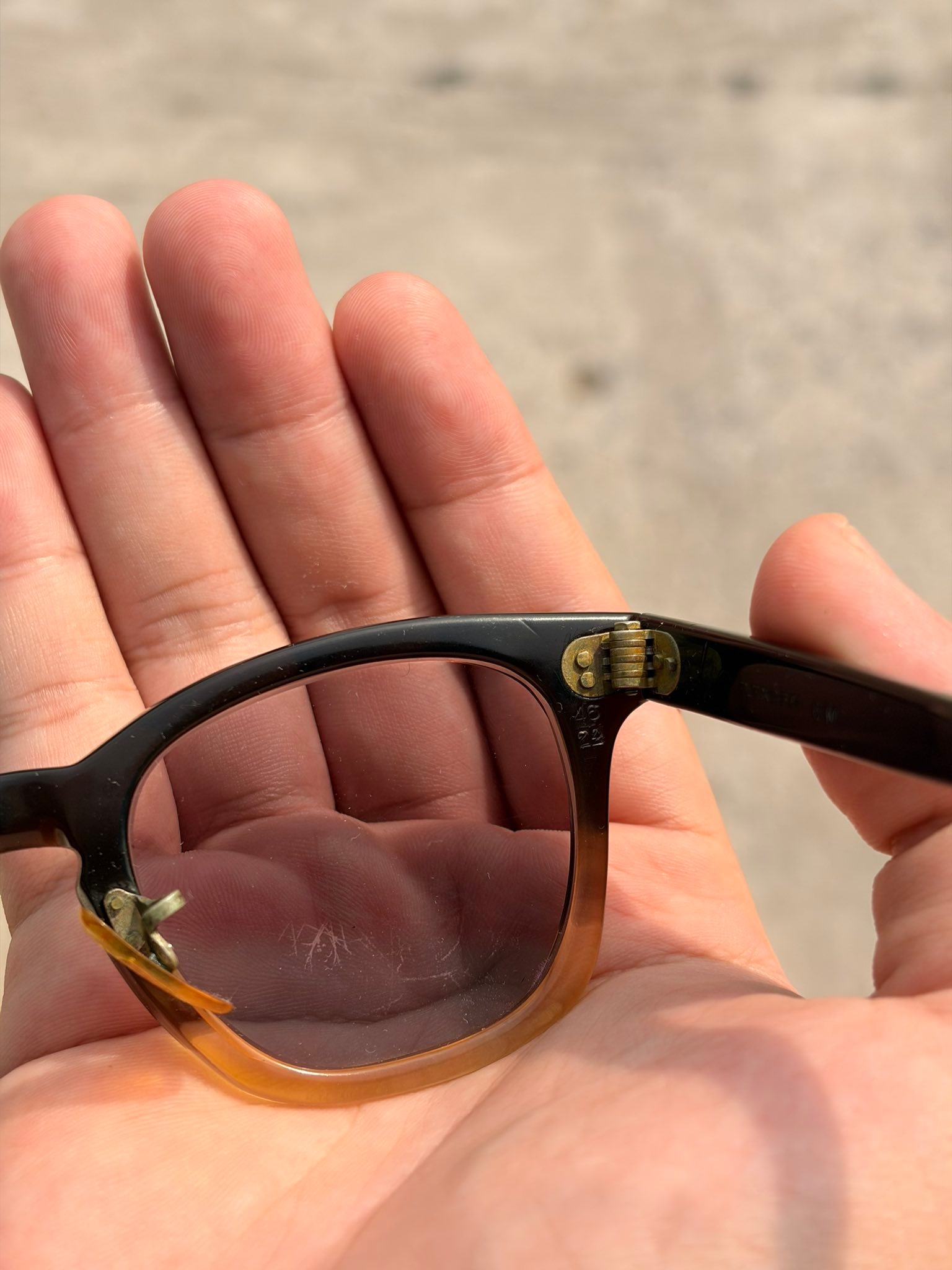 Vintage American Optical two-tone sunglasses