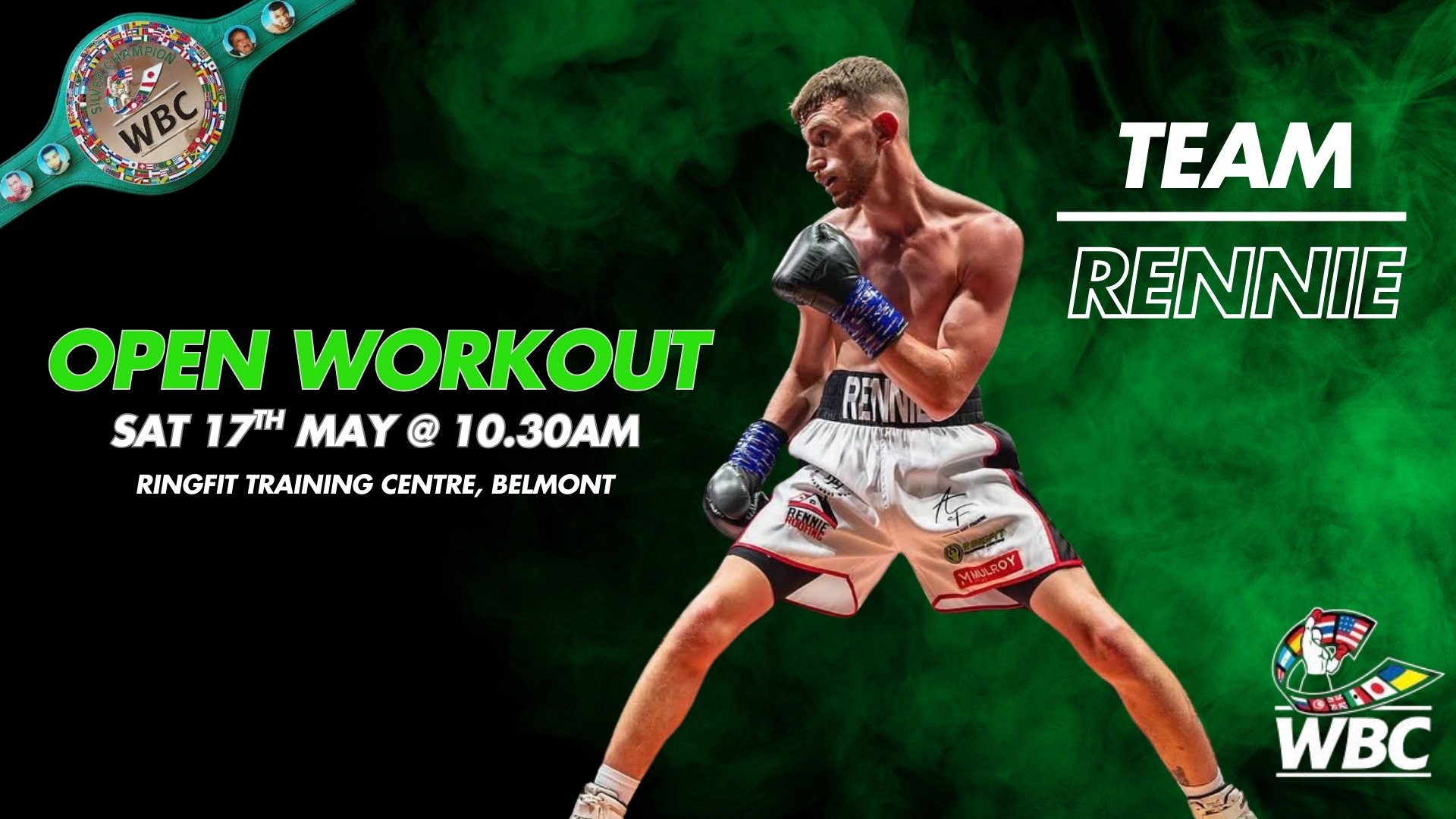 Sam Rennie WBC title fight open workout
