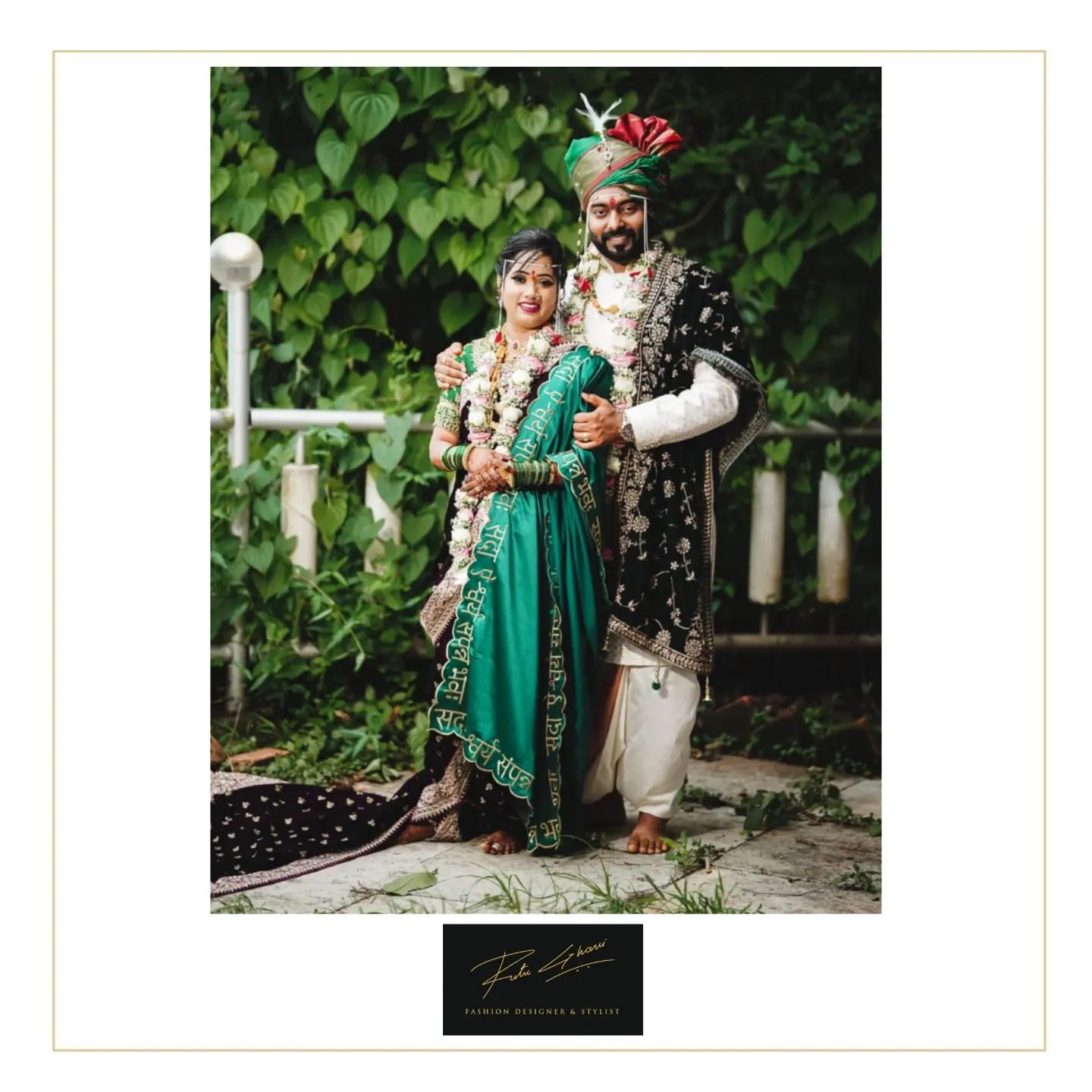 Our signature Velvet nauvari designed specially for our special