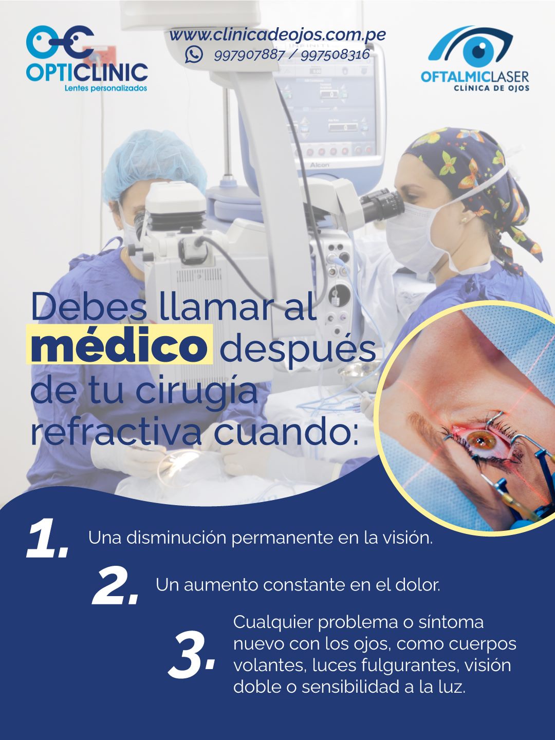 Si has tenido una cirugía... - Clínica de Ojos Oftalmic Laser | Facebook