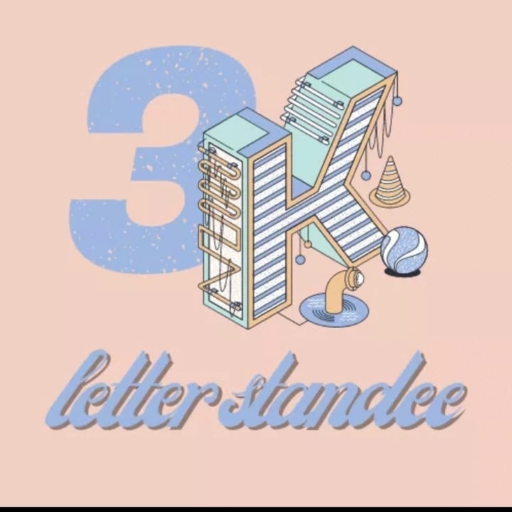 3K Letter Standee