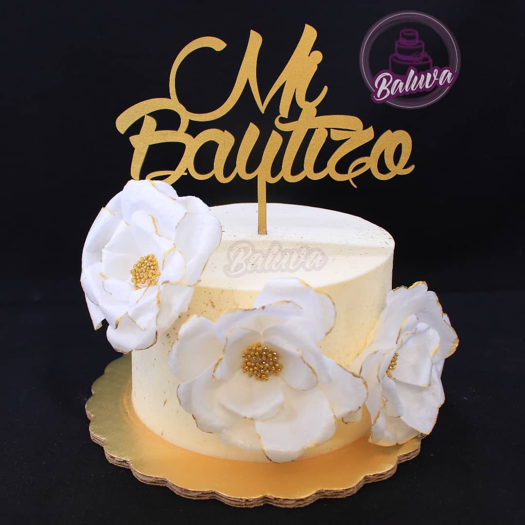 Baluva - Bautizo . . . #pastelbautizo #christeningcake...