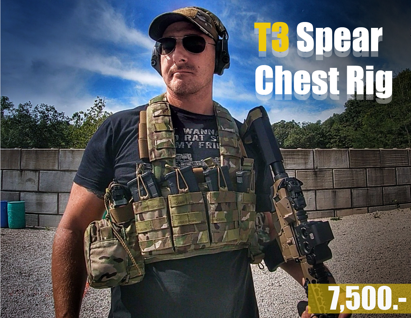 VALOR Tactical Store - T3 Spear Chest Rig ผลิตจากผ้า Cordura 500D บุนวม ...