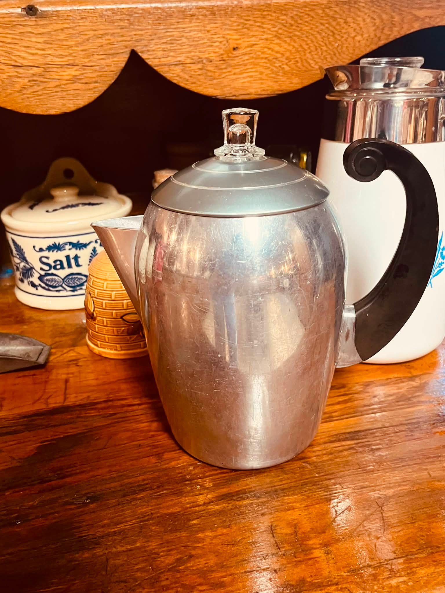 Vintage oval coffee maker by Wear Ever