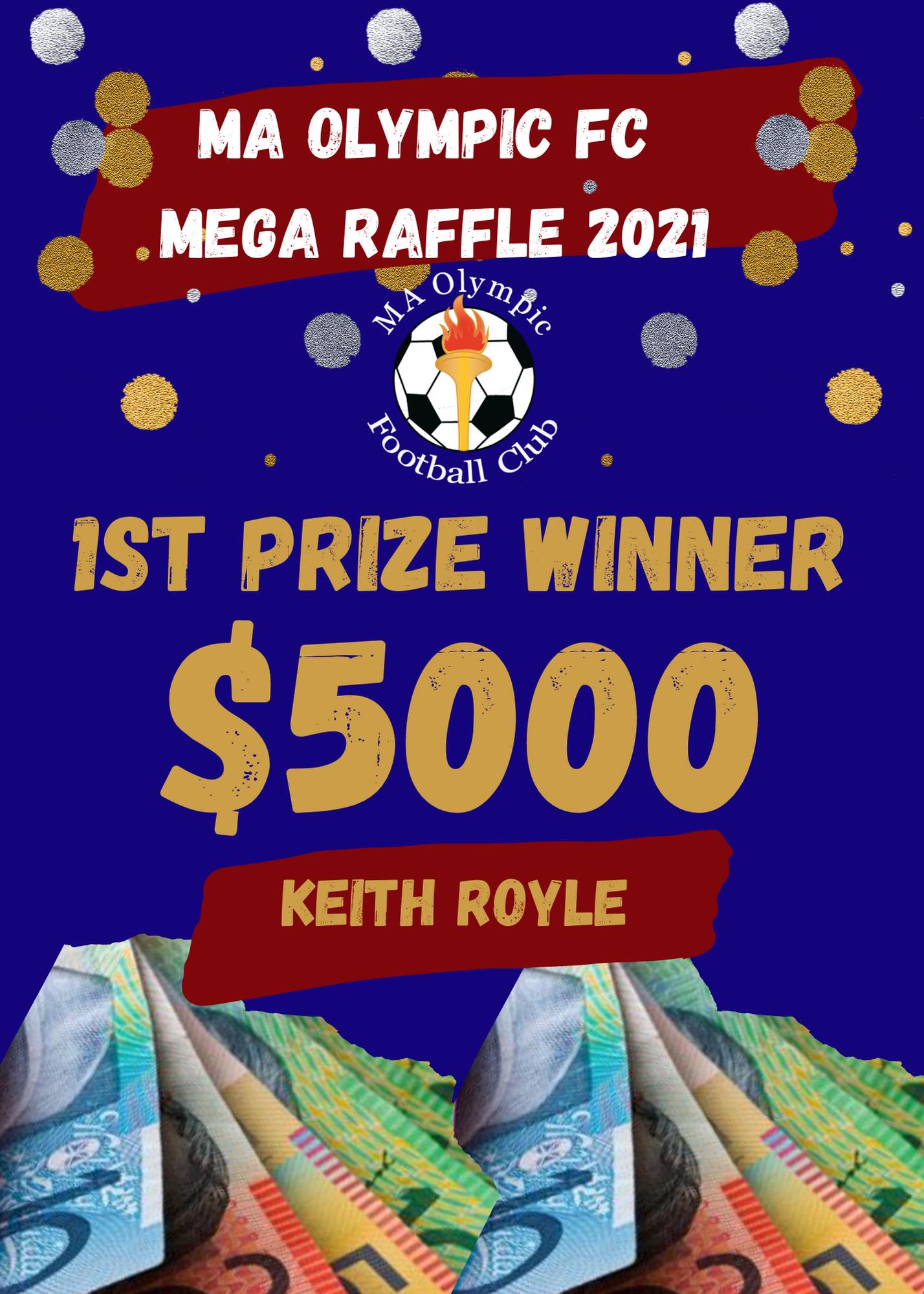 💰 Mega Raffle Winners 💰... - MA Olympic Football Club
