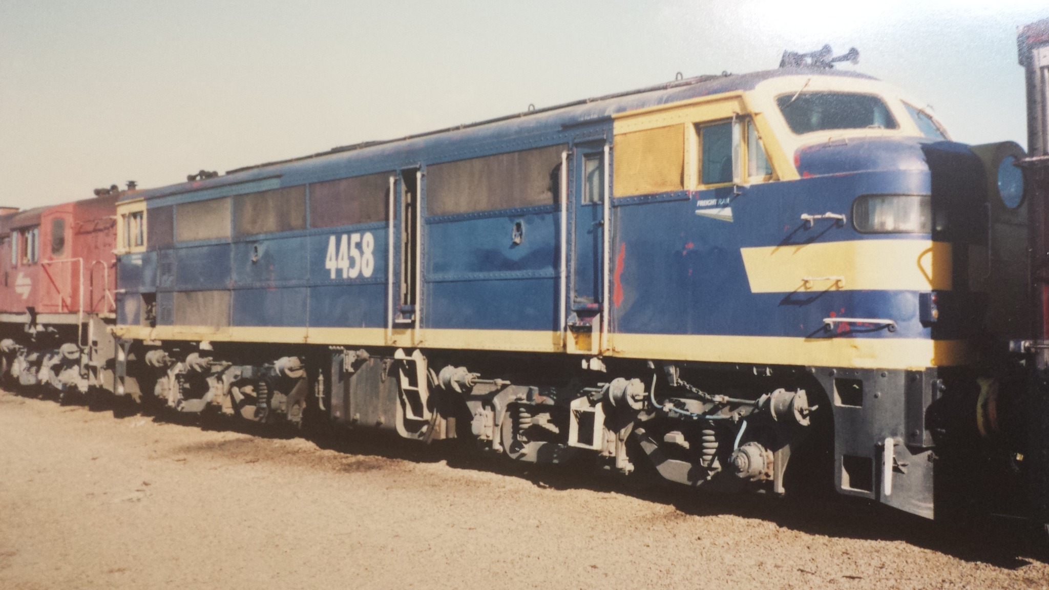 NSW Railways - Past and Present | 4458 Blue & Gold Freight Rail stored ...