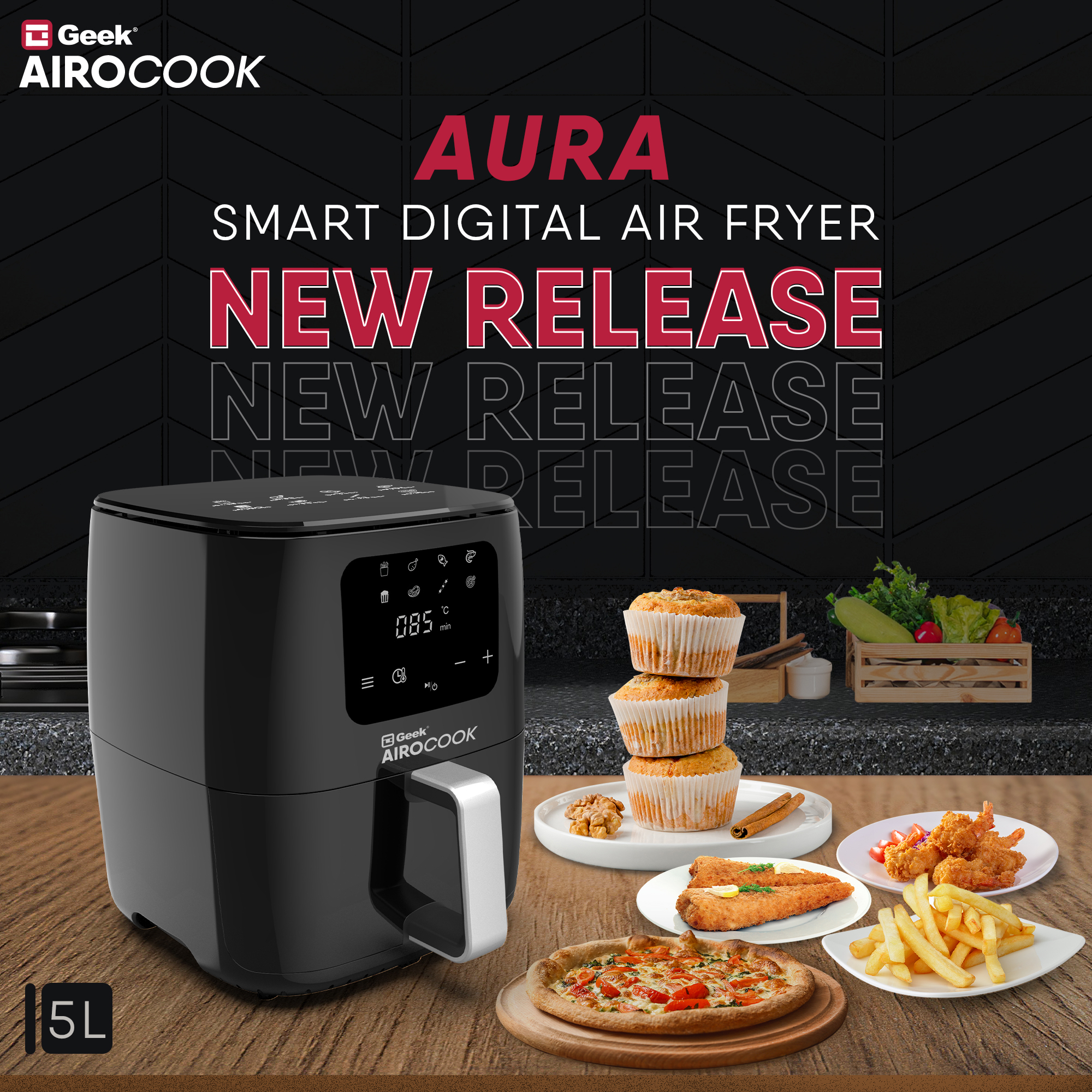 Geek Technology India - Introducing the all-new Geek Airocook Aura 5L ...