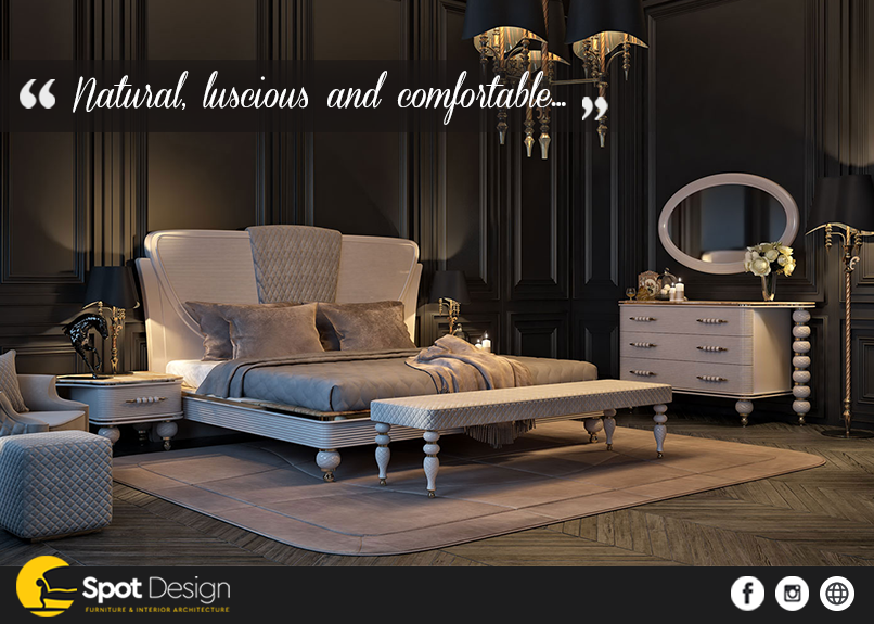 Spot Design - The overall ambiance of bedroom stuns in its...
