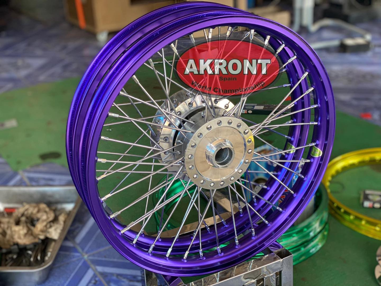 วงล้อ AKRONT - 🔰วงล้อมาตรฐาน AKRONT ขอบจิก สีสวยเข้ม...