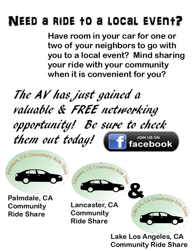 Lake Los Angeles Community Ride Share