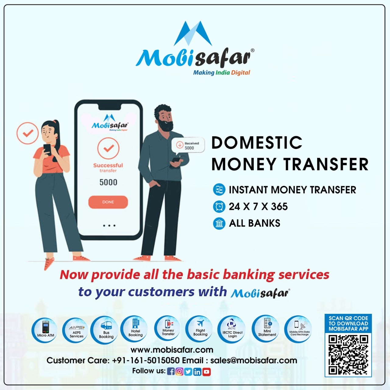 Mobisafar.com - Our domestic money transfer service offers... | Facebook