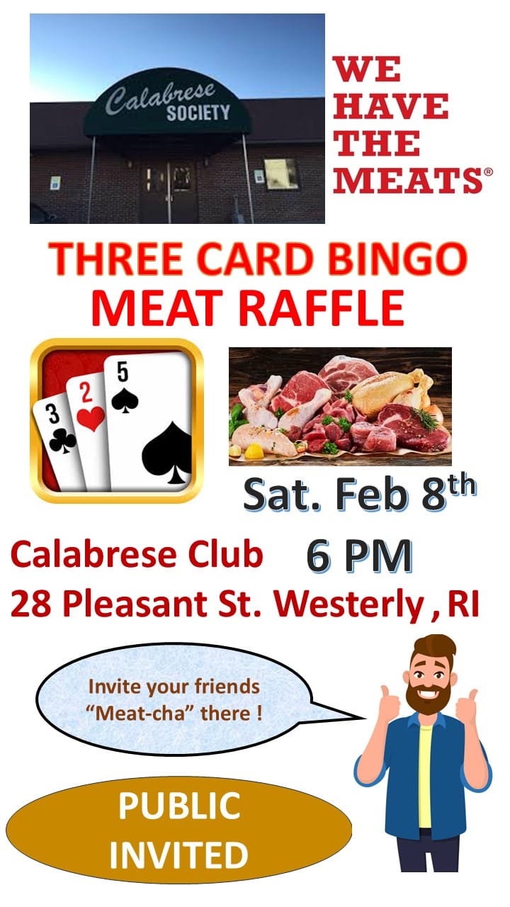 Calabrese club meat raffle