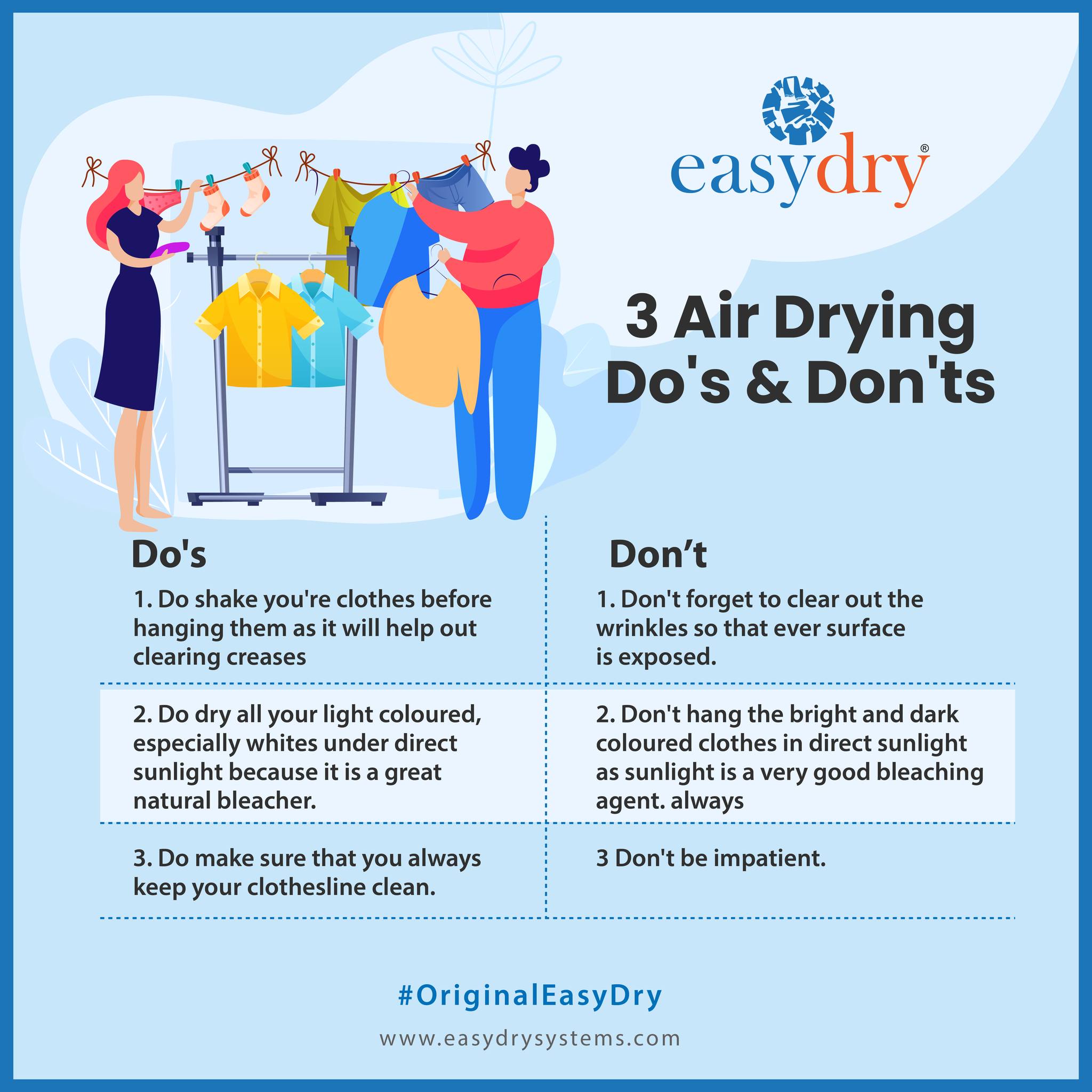 EasyDry Systems - Here are some basic Do's and Don'ts for... | Facebook