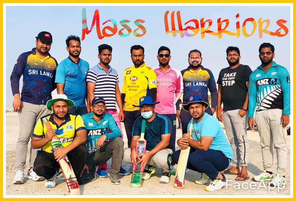 Mass Warriors Cricket Sports Qatar Team