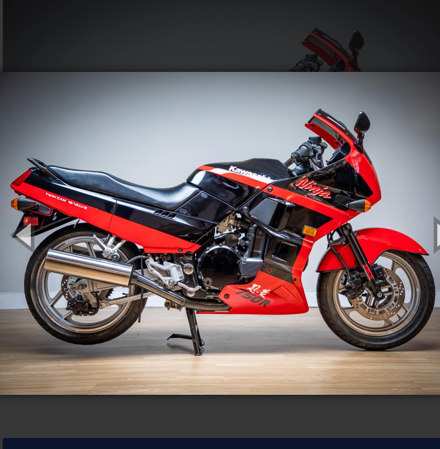 Just three hours to go on the Auction for this 1990 Ninja 750R at