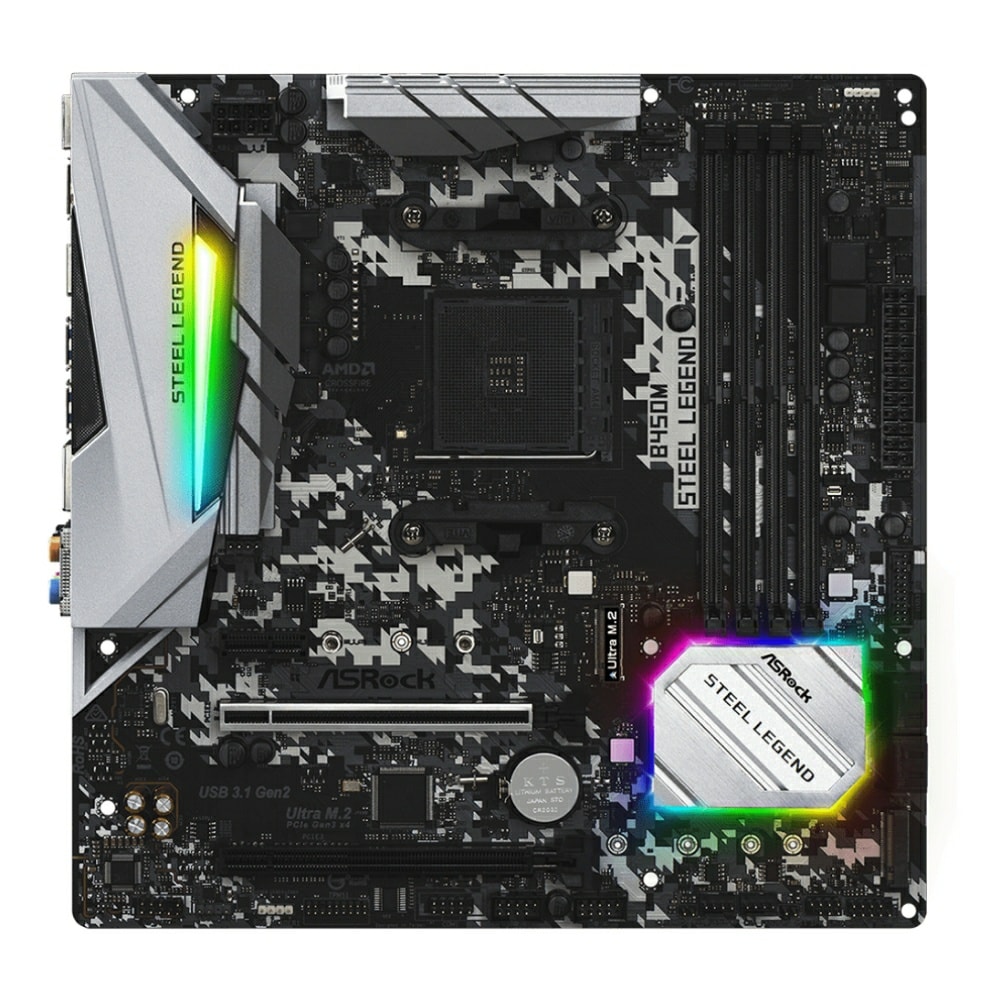 Which Ryzen is recommended for ASRock B550M Steel Legend?