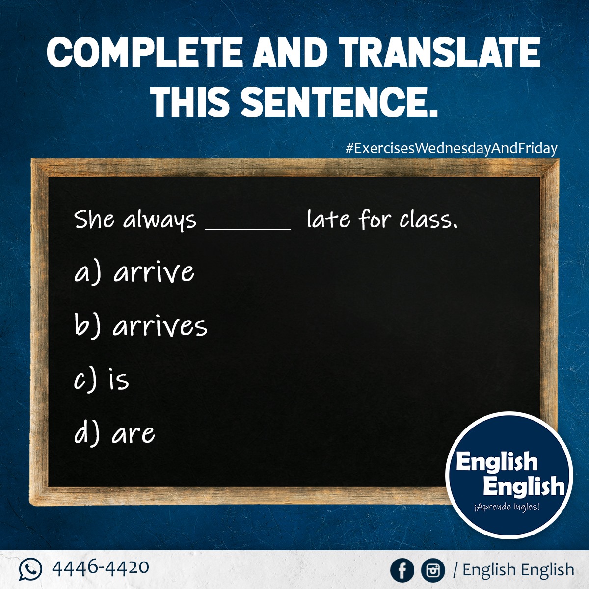 English English - Completa y traduce 😎...