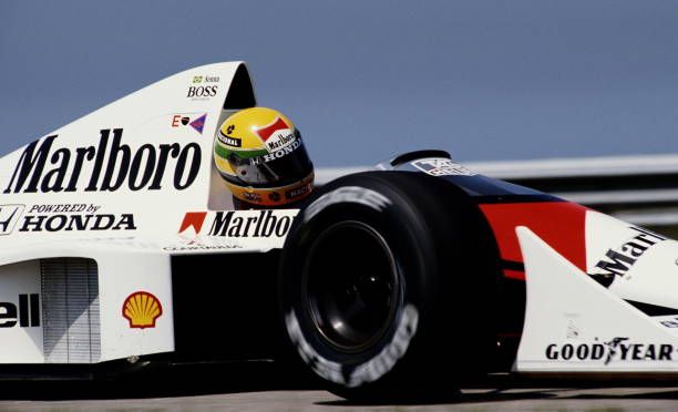 Ayrton Senna in McLaren MP4-5-Honda at 1989 Brazilian Grand Prix