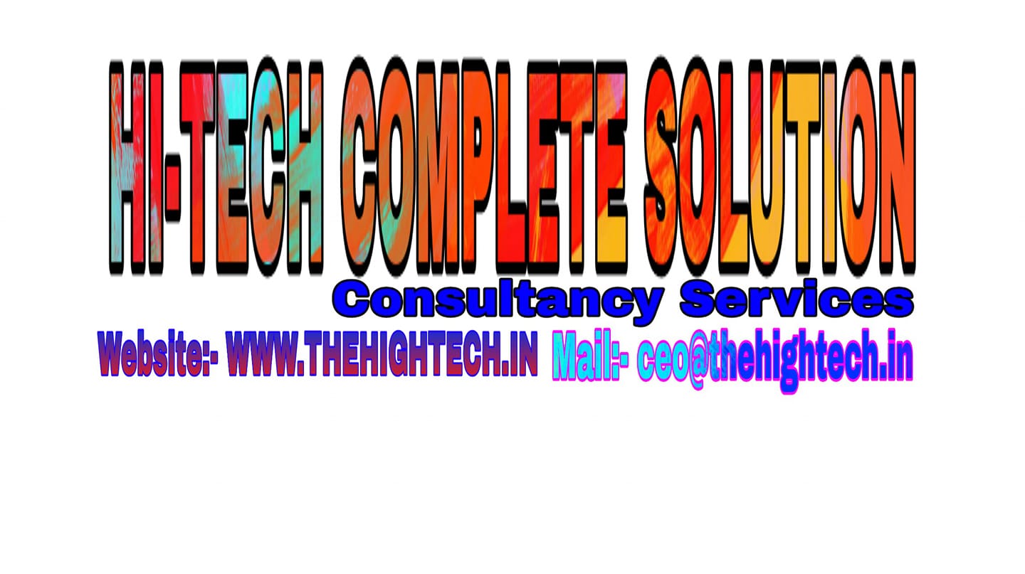 Hi Tech Complete Solution... - Hi Tech Complete Solution