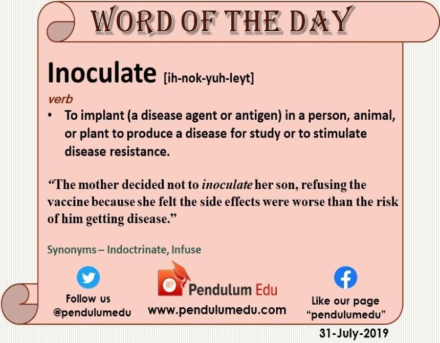 PendulumEdu - The mother decided not to inoculate her son,...