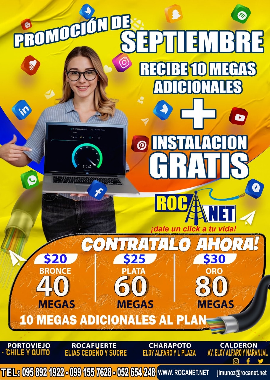 Rocanet - Por el mes de SEPTIEMBRE te traemos una PROMOCIÓN 💥 ...