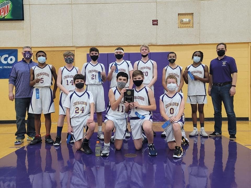Our 8th grade boys basketball team won... - Holy Cross School | Facebook