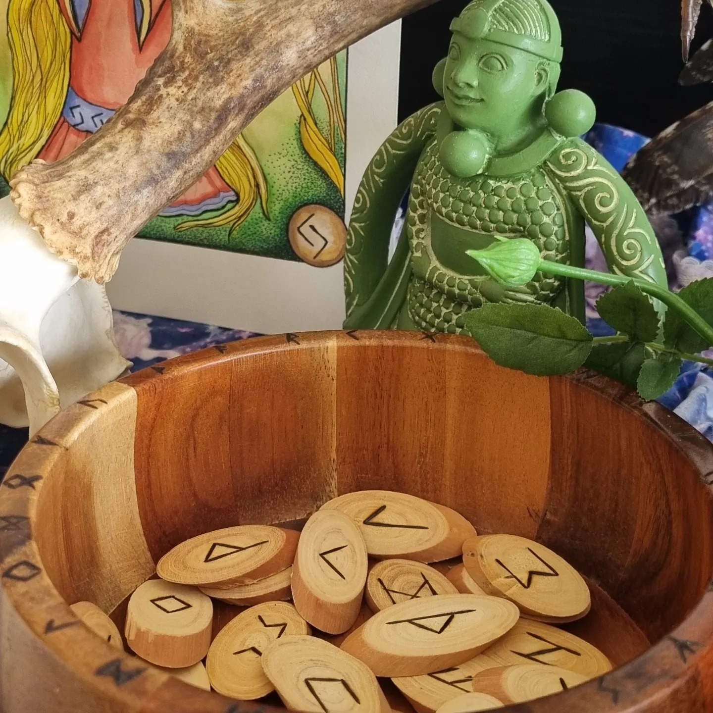 ️ Runes ️ Handcrafted runes... - Stark Raven Runes