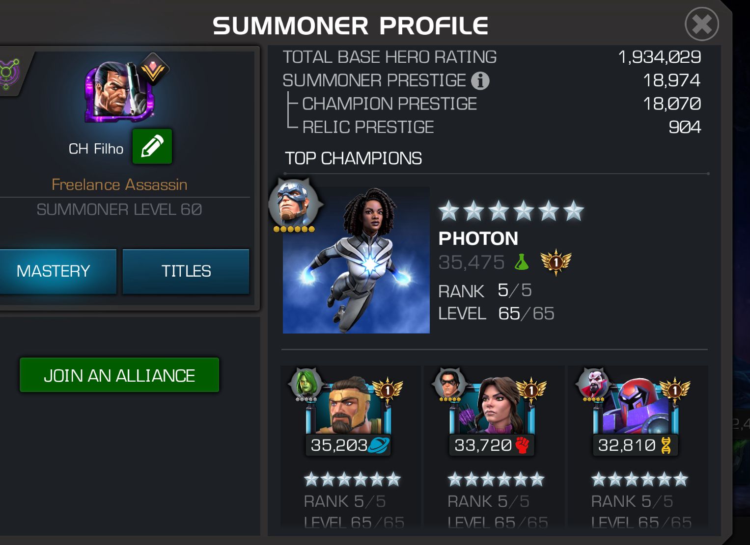 AQ focused alliance needs one map 6 player who can also do