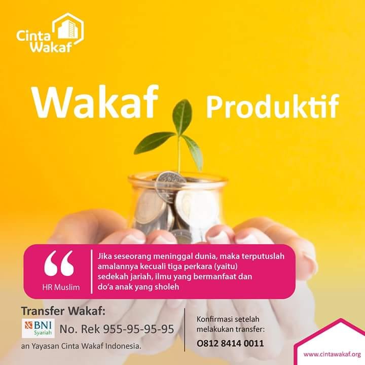 Cinta Wakaf - WAKAF PRODUKTIF,PAHALA YANG TERUS MENGALIR... | Facebook