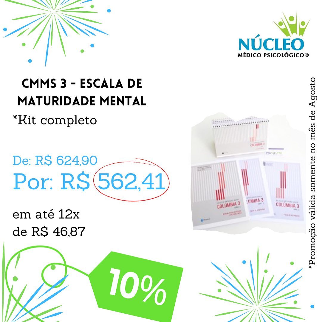 CMMS 3 - Escala de Maturidade... - Núcleo Médico Psicológico