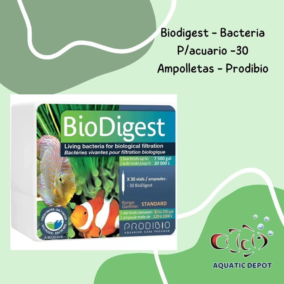 Aquatic - Biodigest - Bacteria P/acuario - Prodibio BioDigest esta ...