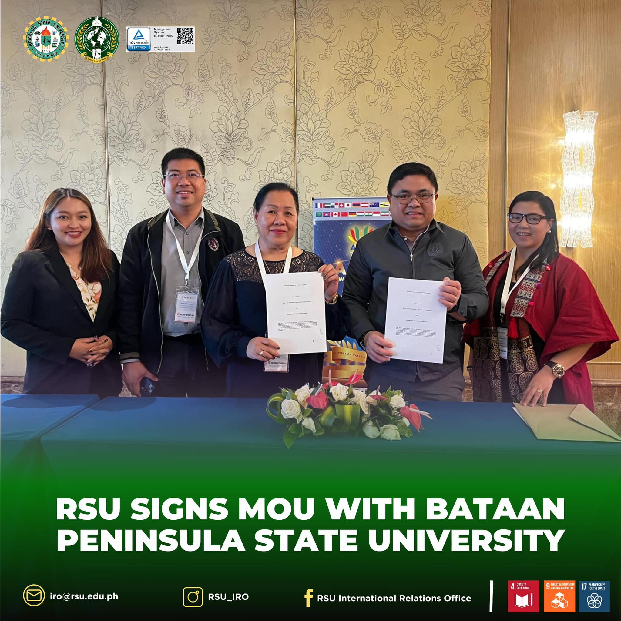 RSU - 𝐋𝐎𝐎𝐊 | 𝐑𝐒𝐔 𝐬𝐢𝐠𝐧𝐬 𝐌𝐎𝐔 𝐰𝐢𝐭𝐡 𝐁𝐚𝐭𝐚𝐚𝐧 𝐏𝐞𝐧𝐢𝐧𝐬𝐮𝐥𝐚 𝐒𝐭𝐚𝐭𝐞 𝐔𝐧𝐢𝐯𝐞𝐫𝐬𝐢𝐭𝐲 RSU ...