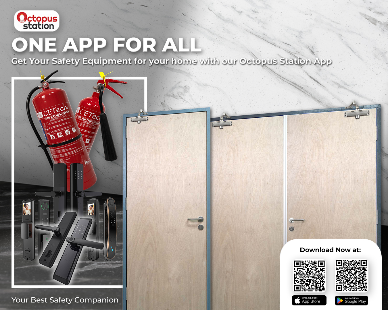 Octopus Fire Door | Jenjarum