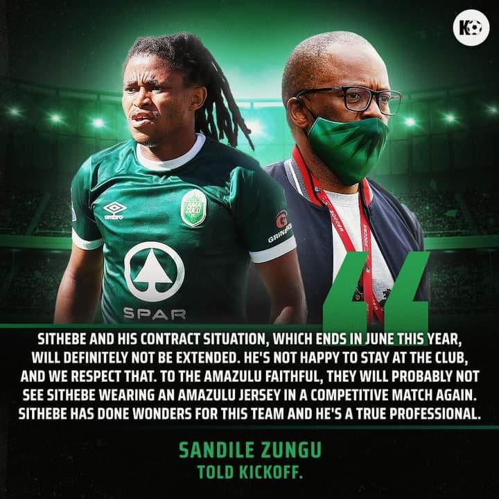 Vusumzi - AmaZulu FC chairman Sandile Zungu has confirmed that ...