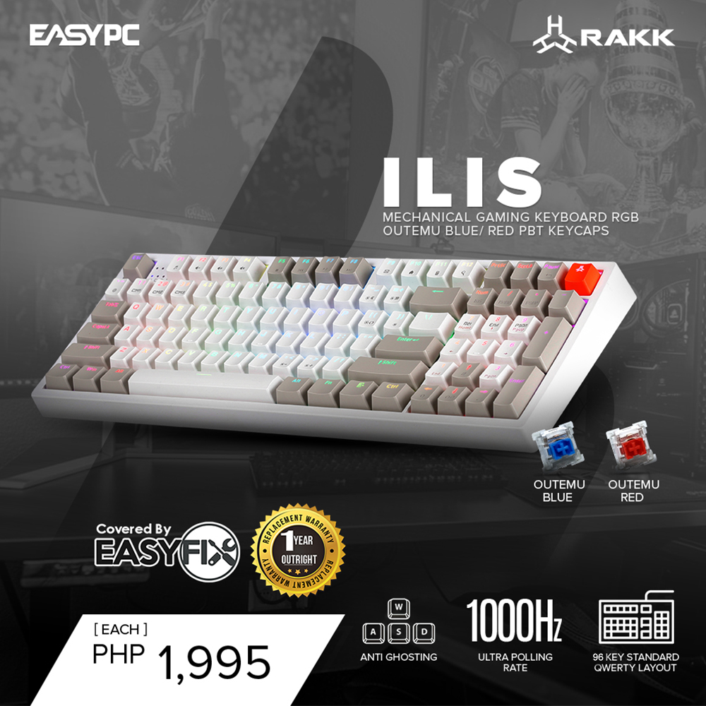 EASY PC - RAKK Ilis Mechanical Gaming Keyboard has 96 mechanical ...