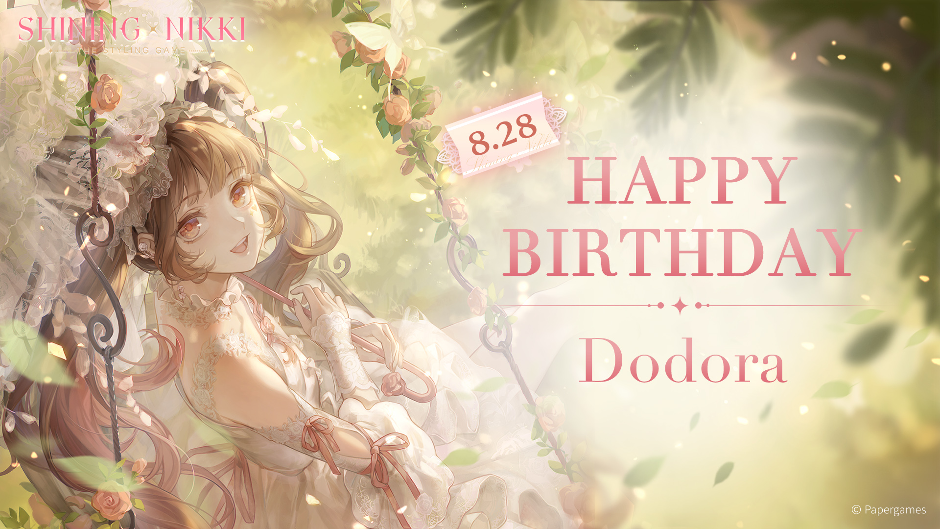 Shining Nikki - Birthday Message It's August 28th, let's...