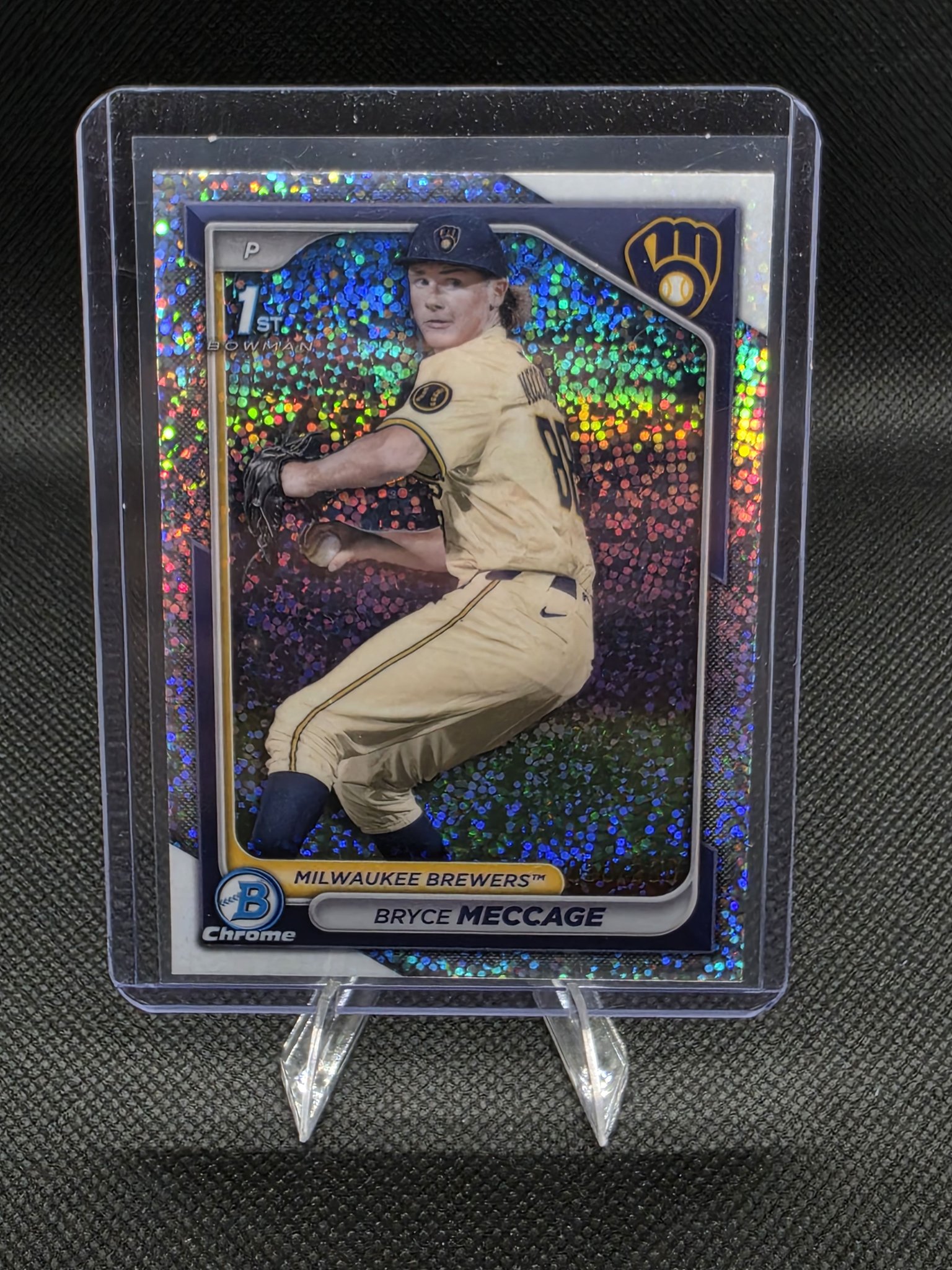 2023 Bowman Chrome Justin Crawford 1st Blue Raywave Refractor SP 