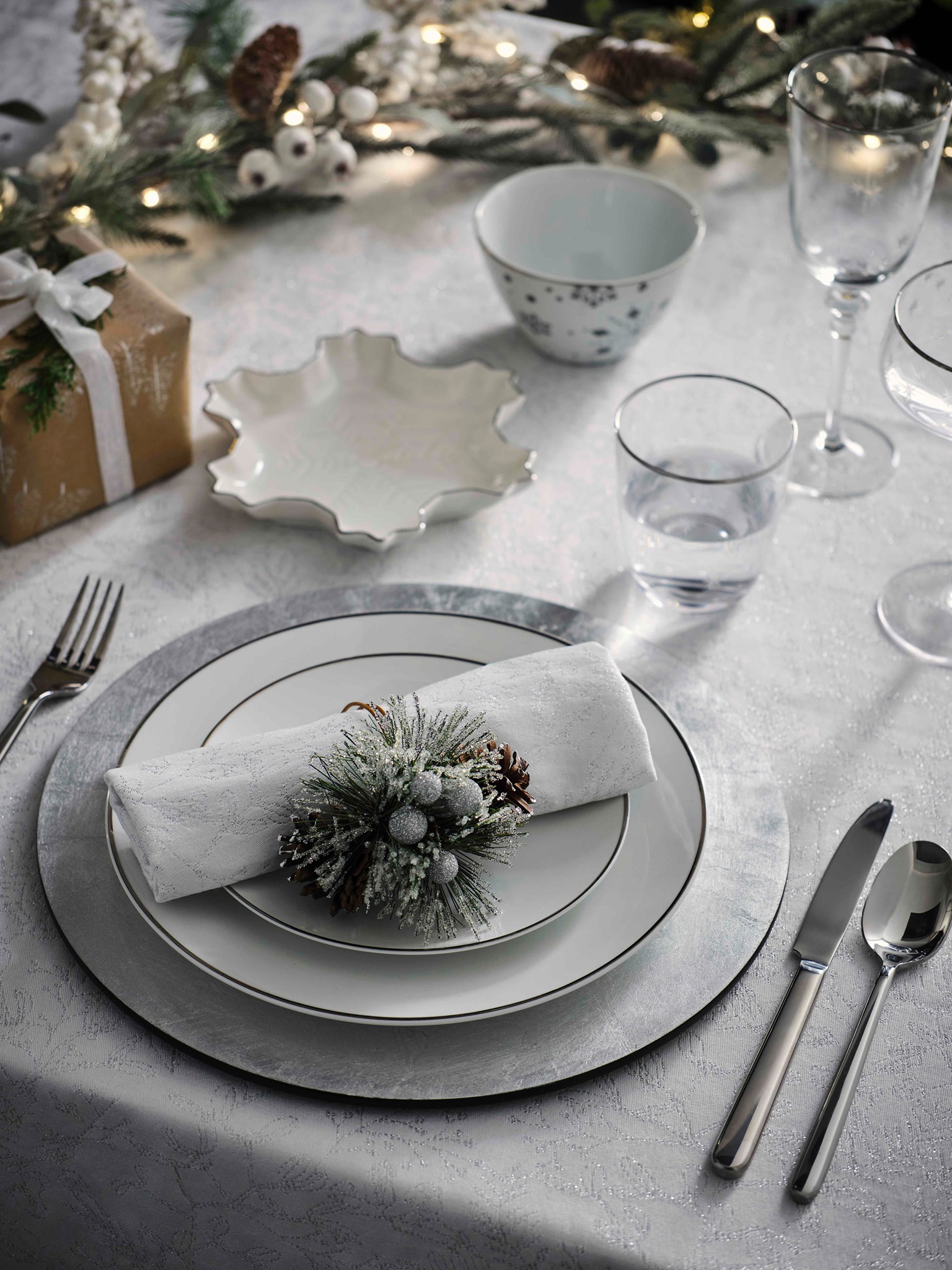 On The 23rd Day Of Advent Our 22-piece dinner set is painted