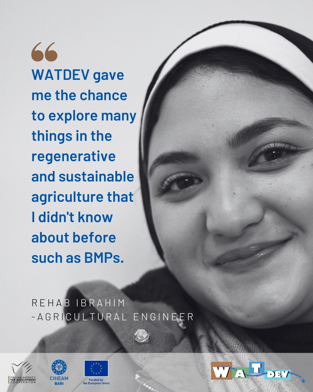 WatDev - 🤝 Meet Rehab Ibrahim, an inspiring Agricultural Engineer who ...