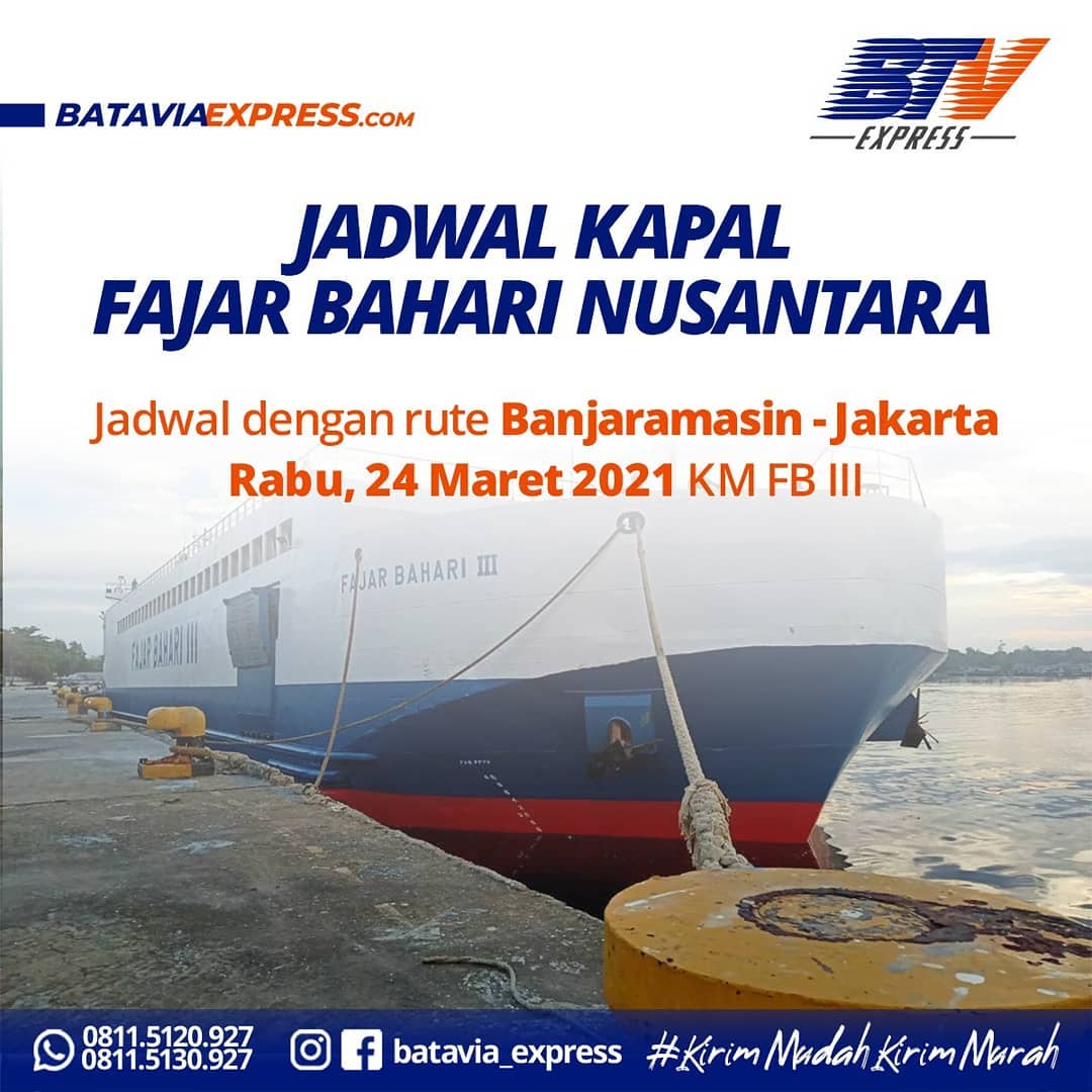 batavia_express - Jadwal KM Fajar Bahari Nusantara dengan rute ...