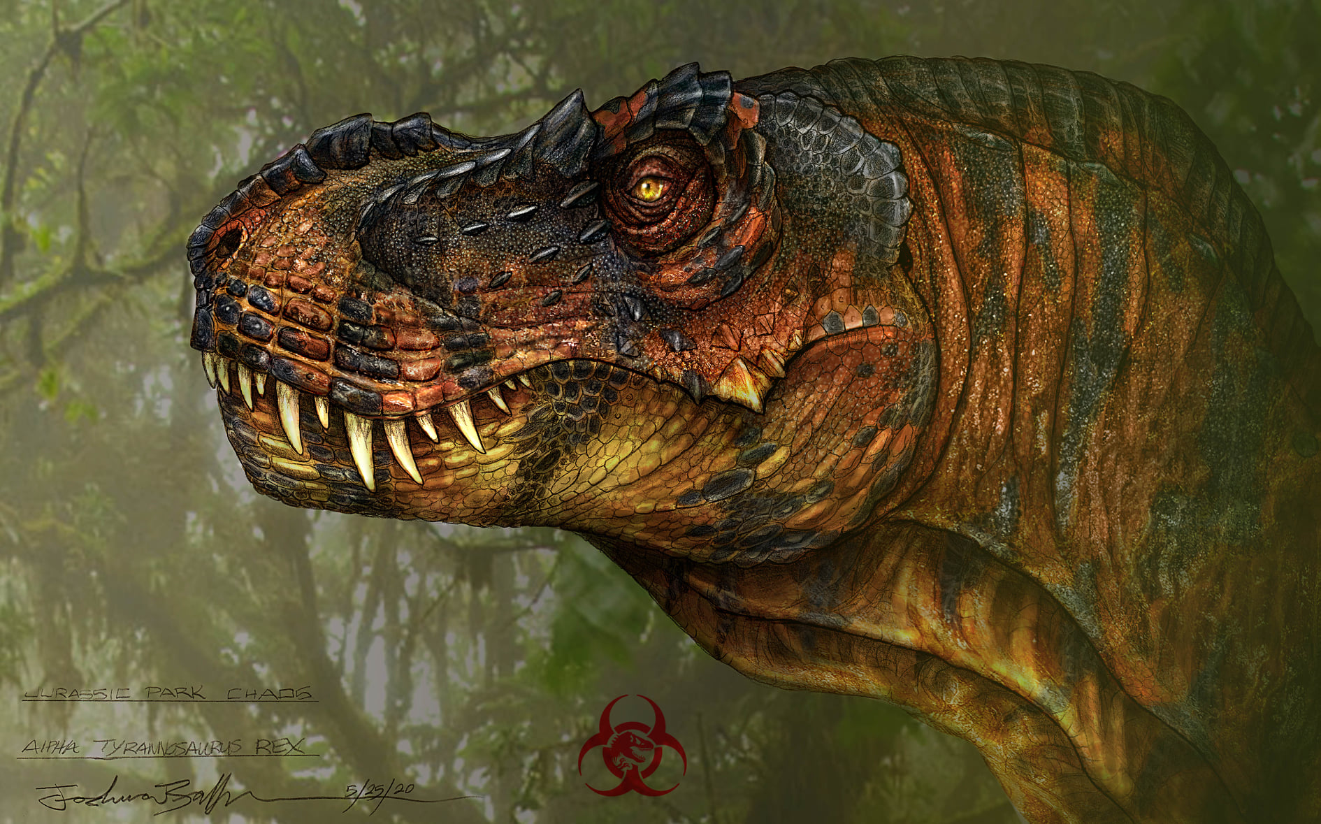 JPX/Jurassic - The King of the Mountain. Color rendition of the 
