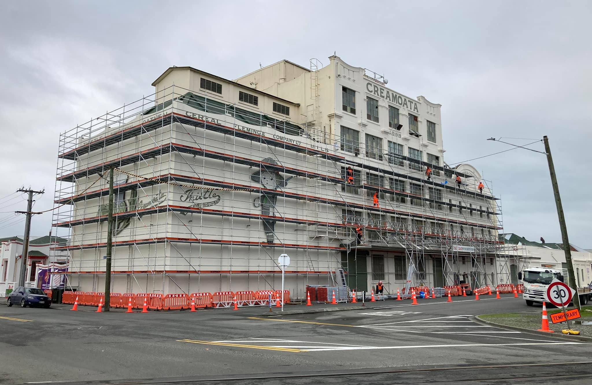 Scaffolding coming down -... - Hokonui Breakfast with Chitty | Facebook