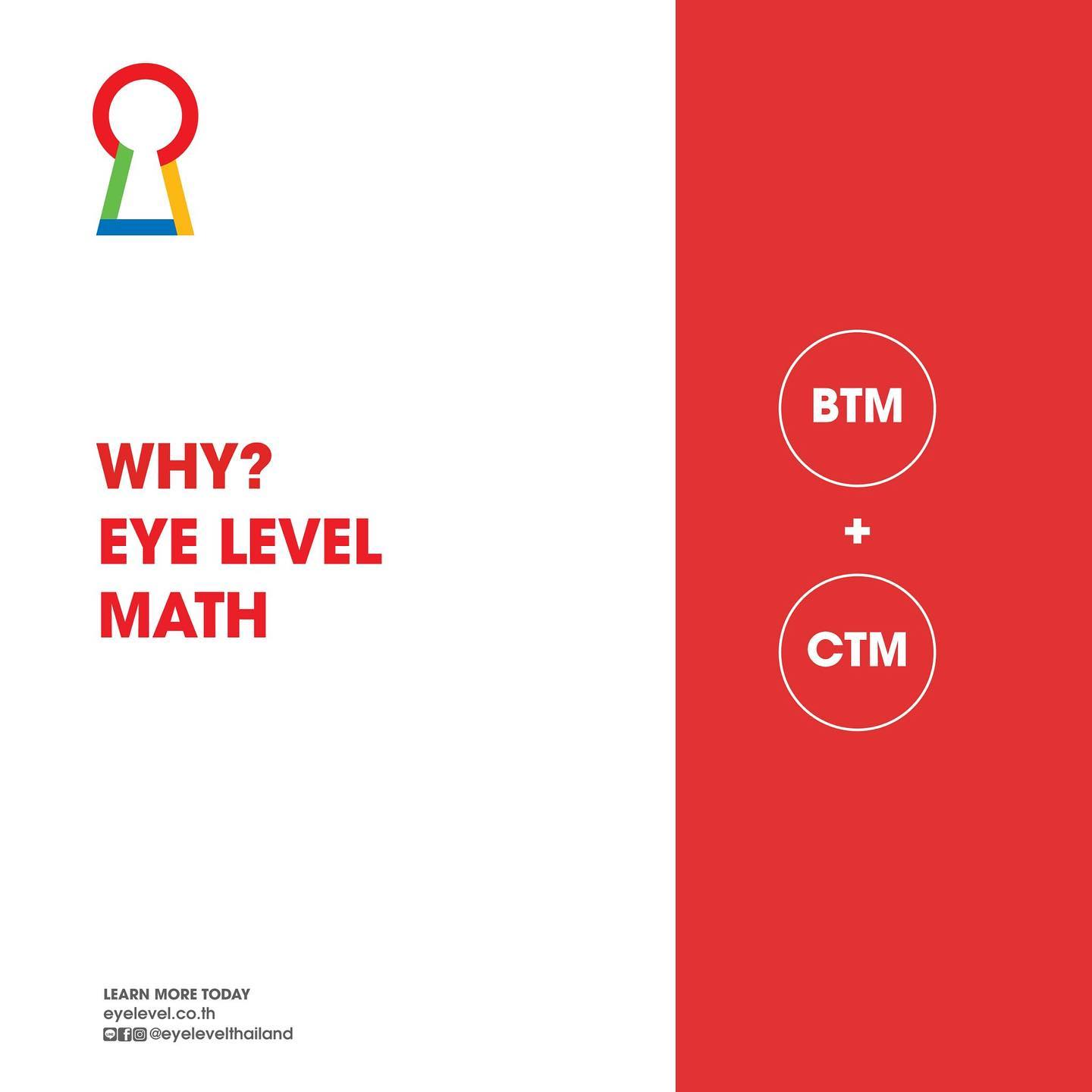 WHY? EYE LEVEL MATH -... - Eye Level Chiangmai Sansai | Facebook