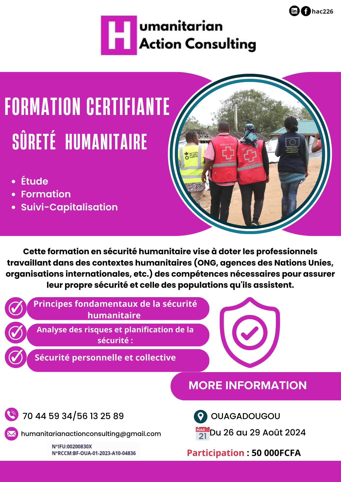 Humanitarian Action Consulting | Ouagadougou
