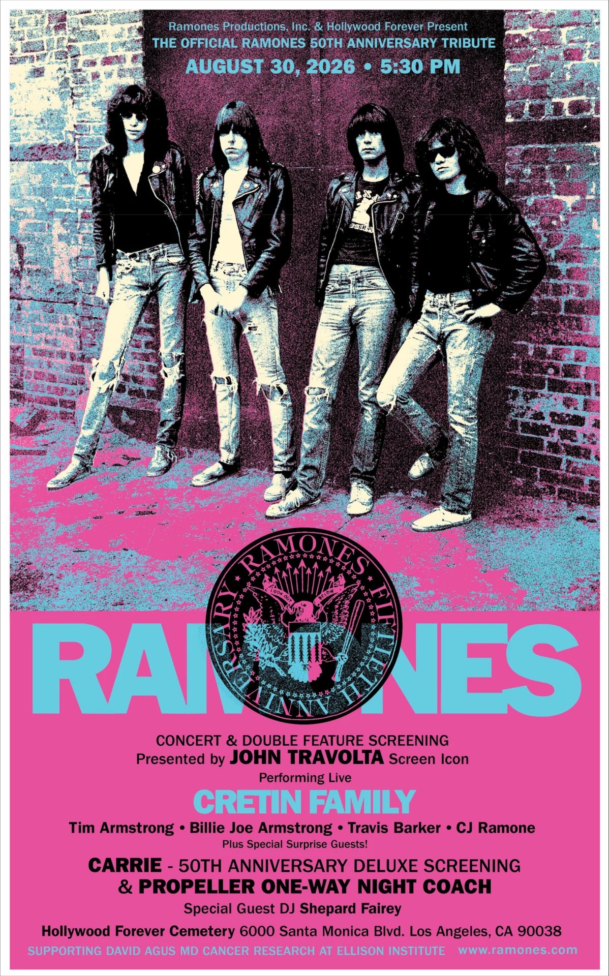 ICYMI, The Ramones' 50th anniversary celebration is heading to one