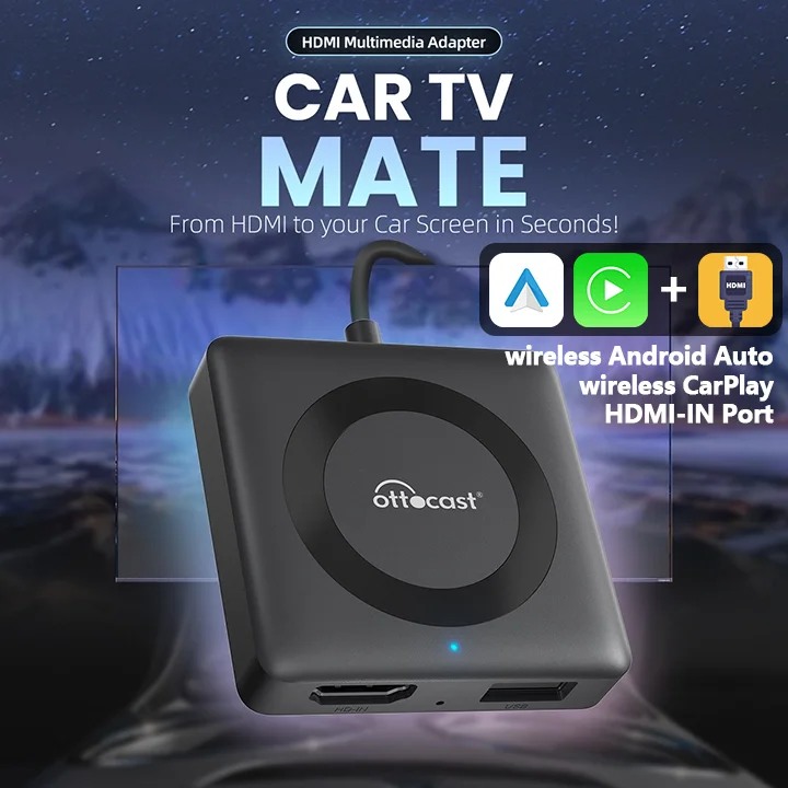 This C8 Carplay Ai Box is equipped with an HDMI output, allowing