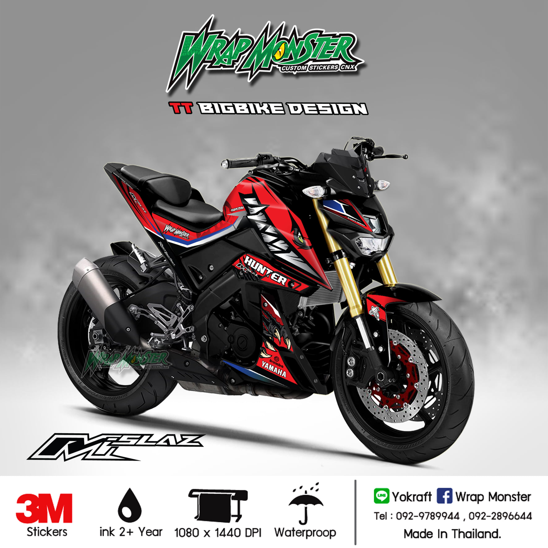 Wrap Monster - 😁 สติ๊กเกอร์ M-Slaz 150 เต็มคัน กันน้ำ 100%... | Facebook